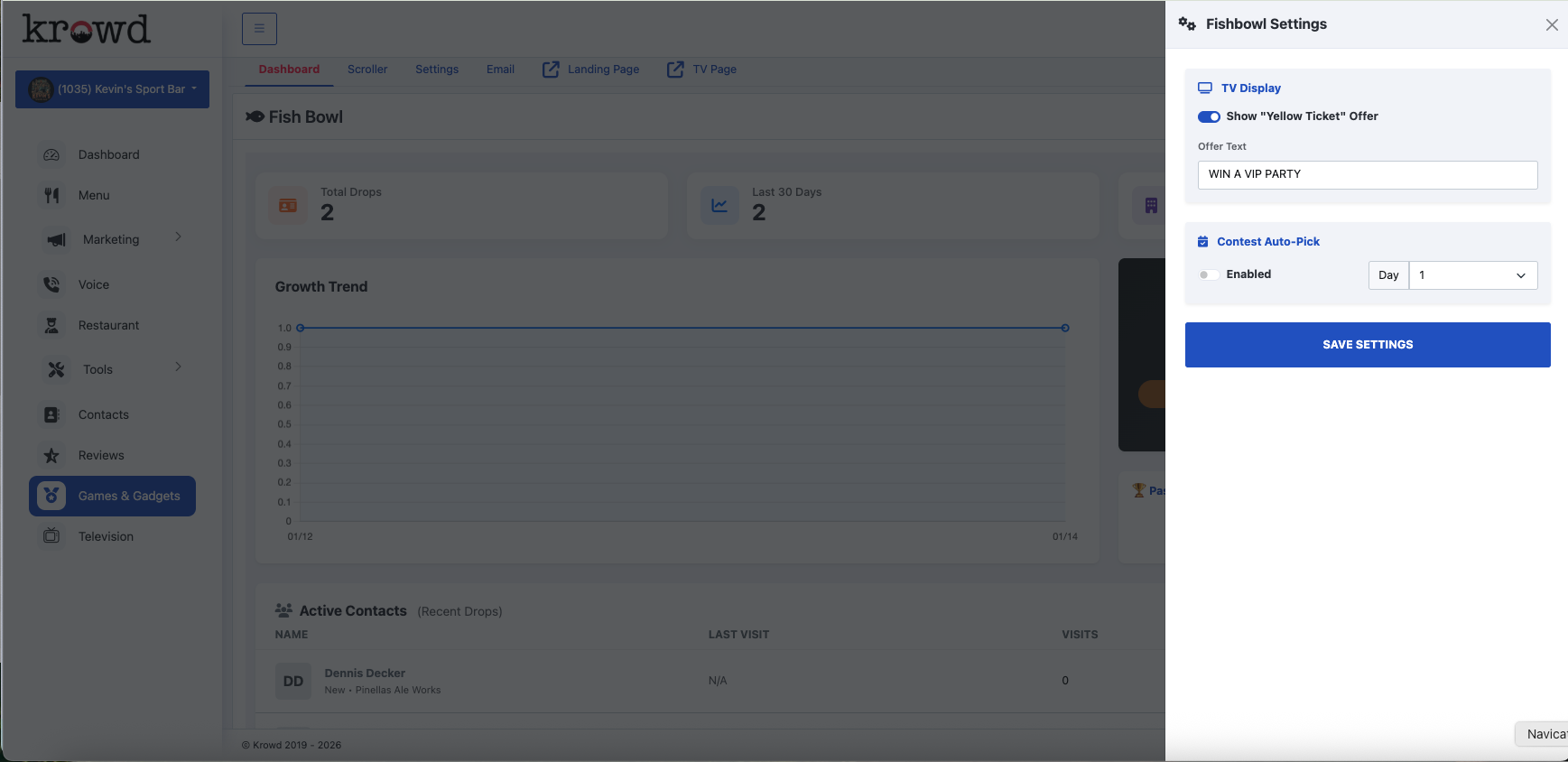 Admin Dashboard Setup