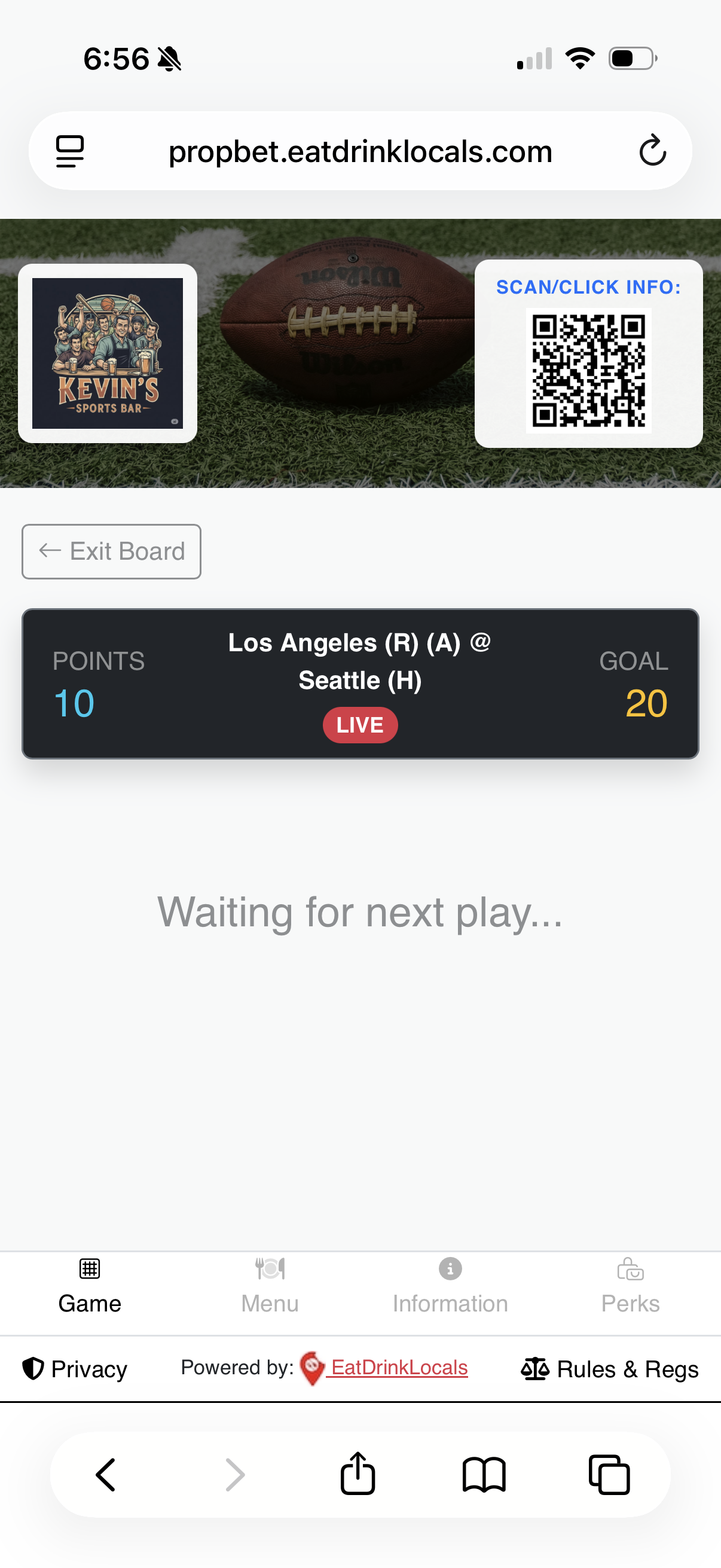 Live Prediction Question